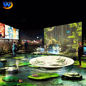 שטח 3d 4d הולוגרמה ai אינטראקציה תאורה מרובות סצנות מרובות הקרנה קיר אינטראקטיביים 360 ° חדר מקרן immersive - Product Image 1