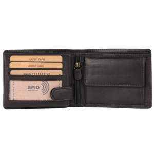 High Quality Classic Bifold Leather <b>Wallet</b> with <b>RFID</b> Shield Multi Slot Design for Cards and Cash Storage Available for Sale - Product Image 4