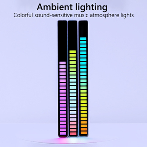 Barre lumineuse LED de Noël en gros, à commande sonore, avec rythme musical, veilleuse, lampe d'ambiance colorée pour fête et voiture - Product Image 6
