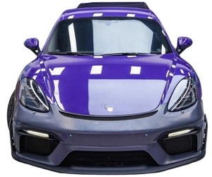 Kit carrosserie complet pour Porsche 718 Cayman <span class=keywords><strong>GT4</strong></span> 982 <span class=keywords><strong>GT4</strong></span> <span class=keywords><strong>RS</strong></span> en fibre de carbone : pare-chocs avant et arrière, jupes latérales, spoiler, aérations de capot, pièces aérodynamiques - Product Image 6