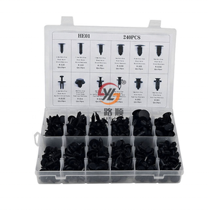 YILUSHUN ODM CN;HEB HE01 100 Rivets de fixation Clips Ensemble Kit de fixation de pare-chocs Boîte en <span class=keywords><strong>plastique</strong></span> 240PCS <span class=keywords><strong>Plastique</strong></span> OEM Coloré Haute qualité - Product Image 1