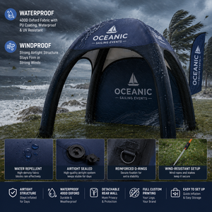 Carpa Inflable Hermética Profesional CATC con Diseño <span class=keywords><strong>de</strong></span> Araña |   Punto <span class=keywords><strong>de</strong></span> Control para Carrera <span class=keywords><strong>de</strong></span> Montaña |   Estación <span class=keywords><strong>de</strong></span> Hidratación con Bomba <span class=keywords><strong>de</strong></span> Aire Eléctrica Silenciosa - Product Image 2