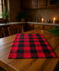 Camino de Mesa a Cuadros Buffalo de Diseño Importado, Tejido, 13x48 Pulgadas, Decoración para el Hogar - Product Image 2