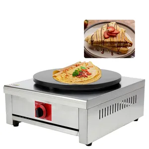 Commercial 40cm Gas Roti Crepe Maker Rotating Crepe Maker Pancake Machine