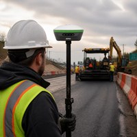 Récepteur GNSS RTK Alpha 936 canaux, précision Linux 8mm+1ppm, inclinaison IMU 0-70°, étanche IP67, équipement de topographie 400Hz 4G ESIM