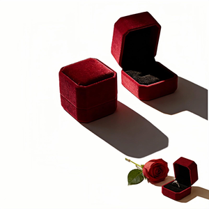 Customized High End Modern Circular Velvet Jewelry Packaging <b>Box</b> for <b>Rings</b> Necklaces Pendants Bracelets - Product Image 1