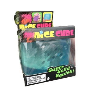 Jouet anti-stress en forme de petit ours à presser, en plastique, avec cubes de maltose et gouttes <span class=keywords><strong>d</strong></span>'<span class=keywords><strong>eau</strong></span> - Product Image 1
