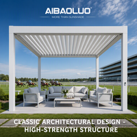 Pérgola con Techo de Láminas Motorizado Automático para Club Ecuestre, Arena de Caballos, Salón, Espacio VIP para Espectadores al Aire Libre de Lujo