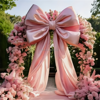 Muwei Lazo Decorativo Grande de Color Sólido Reutilizable para Colgar en Arcos de Boda al Aire Libre, Escaparates y Escenas de Fiesta