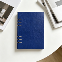 Carnet de notes/agenda professionnel A5 A6 personnalisé avec logo, reliure à anneaux, couverture rigide en cuir PVC, organiseur à feuilles mobiles