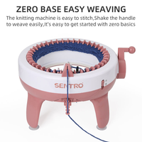 Ensemble Machine à Tricoter Circulaire à 40 Aiguilles Fait Main en Laine – Petits Accessoires de Couture, Métier à Tisser Manuel au Crochet