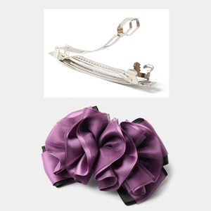 Accessoires pour cheveux pour femmes HZM-61250 : <span class=keywords><strong>Snood</strong></span> en <span class=keywords><strong>crochet</strong></span> fleuri avec barrette, pinces à cheveux en maille antidérapantes pour le travail et les filles - Product Image 6