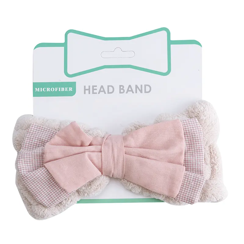 Fashion Koreaanse Haaraccessoires Voor Vrouwen Haarbanden Voor Wassen Gezicht Douche Coral Fleece Vrouwen Knoop Hoofdband Kids Haarband