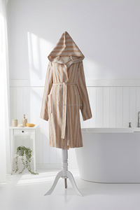 Peignoir unisexe 100% coton Best Seller Séchage rapide Vêtement de nuit d'été Tissu tissé respirant Léger Toute l'année ODM Fabriqué en Turquie - Product Image 6