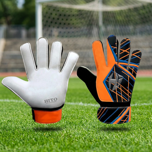 Gants de gardien de but professionnels de football neufs en gros, paume avant en latex Giga 3 mm, dos en silicone injecté, gants personnalisés - Product Image 4