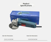 Protection professionnelle robuste en acier inoxydable de 1,9 kg pour outil électrique industriel de découpe et de meulage du métal et du bois, moteur à courant continu brossé, pour outil d'angle