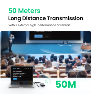 UGREEN Kit émetteur et récepteur vidéo d'extension de HD-MI sans fil 5G 50M transmet le dongle d'affichage pour TV PC PS5/4 moniteur - Product Image 3