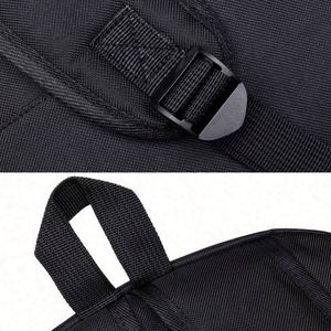 Simple Fashion College Daily <b>Black</b> Back Pack Nylon Oxford Teenage School Bag <b>Backpack</b> With Custom Logo - Product Image 5