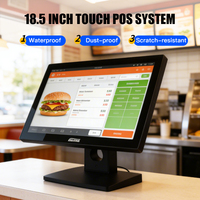Système de point de vente pour restaurant GL-I185, écran tactile, Windows 10, Intel I5, terminal de paiement hors ligne, caisse enregistreuse, reçu thermique