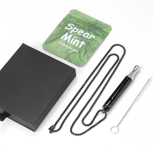 Collier tendance en acier inoxydable à maillons, <span class=keywords><strong>anti</strong></span>-anxiété et <span class=keywords><strong>anti</strong></span>-tabac, pour hommes et femmes - Product Image 3