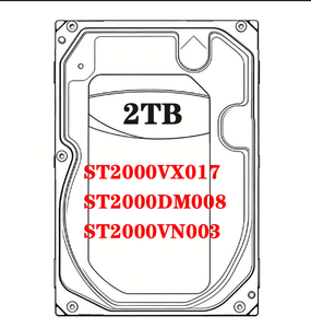 ฮาร์ดดิสก์ไดรฟ์ภายในรุ่นใหม่ ST2000VX017 ST2000DM008 ST2000VN003 ความจุ 2TB ขนาด 3.5 นิ้ว SATA 5400rpm AI HDD สำหรับพีซี กล้องวงจรปิด และระบบตรวจสอบ - Product Image 1