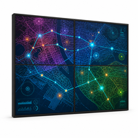 Mur vidéo LCD 46 pouces à prix abordable, écran publicitaire à cadre fin de 3,5 mm pour centre commercial et magasin de détail
