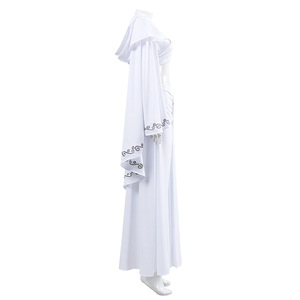 <span class=keywords><strong>Halloween</strong></span> carnaval fête déguisement jeu de rôle film espace bataille Padme Amidala femmes <span class=keywords><strong>robe</strong></span> blanche DISN-006 - Product Image 3