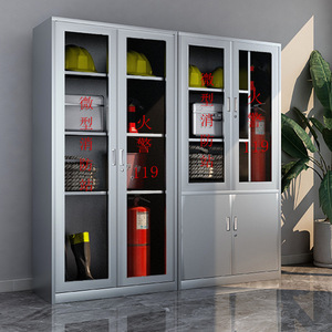 Leica Stainless Steel Fire Cabinet 4 Layers With Lock For Office Emergency Supplies Storage - Product Image 1