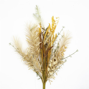 Pampas-hierba Artificial de 26 pulgadas, flores, hojas naturales secas, mezcla de plantas para el hogar, arreglo de flores, ramo de fiesta, boda - Product Image 2