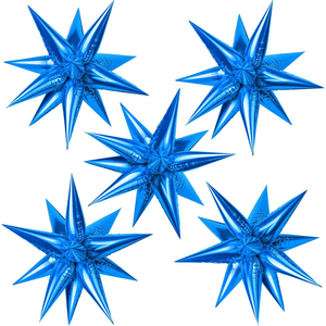 Kit d'arche de ballons en latex <span class=keywords><strong>color</strong></span>és, ballons en aluminium rose en forme de cœur, ballons en aluminium bleus et dorés en forme d'étoile, décoration scintillante pour anniversaire et mariage - Product Image 4