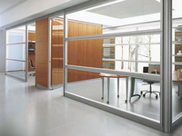 Cloison murale en verre pour bureau, vente en gros, prix compétitif