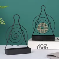 Porte-bobine anti-moustique en spirale en fer avec cadre anti-moustique Porte-encens anti-insectes vente en gros