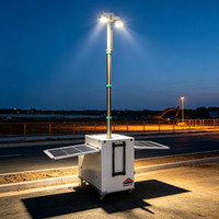 Menara Pengawasan Kamera Sistem Tenaga Surya Portabel dengan Keandalan Tinggi, Menara Lampu CCTV Tenaga Surya