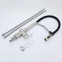 Nouveauté 3 modes robinet de cuisine rétractable en acier inoxydable 304 robinet d'eau chaude et froide monotrou Torneiras De Cozinha