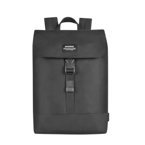 Rpet mochila de lona personalizada, logotipo personalizado, durável, em escola, para computador portátil, verde com logotipo, bolsa de poliéster para faculdade