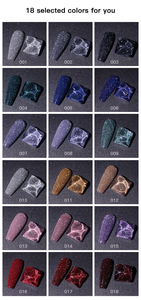 Qshy Logo personnalisé 1kg Uv LED couleur réfléchissante Gel pour ongles résine organique brillant arc-en-ciel diamant paillettes Disco Gel vernis en vrac - Product Image 6