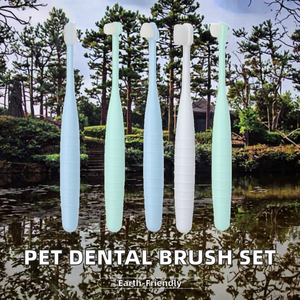 Spazzole per l'Igiene Dentale degli Animali Domestici in Plastica Ecologica EUR PET e Strumenti di Toelettatura con Autopulizia per Cani e Gatti - Product Image 2