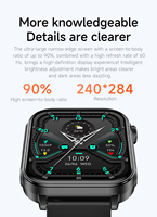 Montre connectée OEM Type-C à charge rapide V96, appels Bluetooth, moniteur de santé, lampe torche LED puissante, montre connectée de sport et de plein air pour femmes