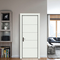 Portes d'intérieur en peau de WPC insonorisées blanches modernes de haute qualité pour la maison