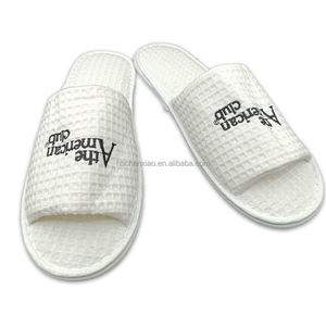 OEM <span class=keywords><strong>MARRIOTT</strong></span> Hotel Waffle desechable zapatillas de algodón para hombres y mujeres zapatillas de interior - Product Image 6