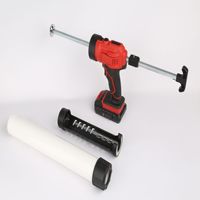 Pistola de calafateo inalámbrica eléctrica de 300ml con luz LED Rifle de pegamento de costura automática alimentado por batería de litio de 18V
