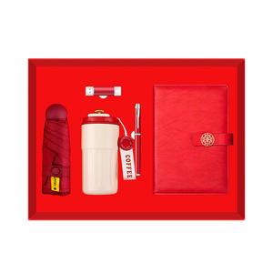 Customized Business Gift <b>Set</b> With Coffee <b>Mug</b> Notebook Pen Umbrella For Chinese New Year Promotion Personalization - Product Image 1