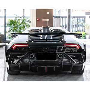 Pare-chocs arrière en fibre de carbone sèche style CMST pour Huracan LP610/LP580 EVO/Tecnica 2014-2025, fixation par boulons, ajustement universel - Product Image 2