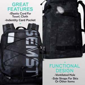 Sac à dos de grande capacité pour bottes de ski, sac à ski personnalisé, sac à bottes de snowboard, sac à dos pour bottes de ski pour homme, échantillon gratuit - Product Image 3