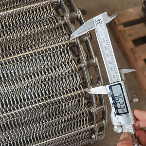 Gıda sınıfı özelleştirmek <span class=keywords><strong>300</strong></span> derece yüksek sıcaklık paslanmaz çelik tel örgü konveyör - Product Image 2