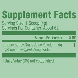 Poudre de jus d'herbe d'orge en marque privée OEM, complément alimentaire, poudre végétale biologique végétalienne, soutient la santé cardiaque - Product Image 3
