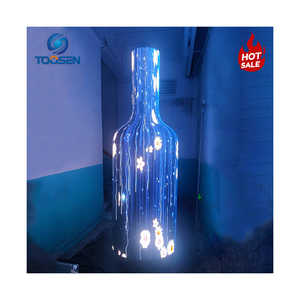 Toosen tùy chỉnh kích thước đặc biệt bia chai có thể dẫn màn hình đầy đủ màu sắc quảng cáo kỹ thuật số biển nước giải khát có thể định hình <span class=keywords><strong>LED</strong></span> hiển thị - Product Image 3