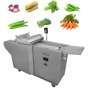 Máquina comercial de trituração de vegetais, máquina automática de corte de cogumelos, raiz de lótus durável