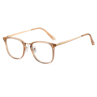 Vente en gros de lunettes optiques TR90 avec monture pour ordinateur bloquant la lumière bleue pour adultes et hommes lunettes de myopie