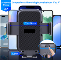Taiworld brevet nouveau support de voiture universel Support de téléphone portable tableau de bord support de voiture support de téléphone One Touch supports de téléphone pour voiture